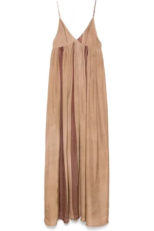UMA WANG Gestreiftes Maxikleid