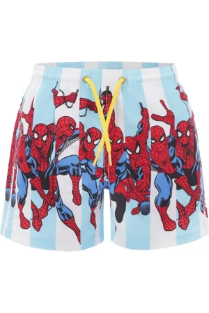 MC2 SAINT BARTH Badeshorts mit Spiderman-Print