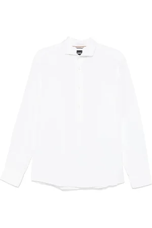 HUGO BOSS Hemd mit Slub-Struktur