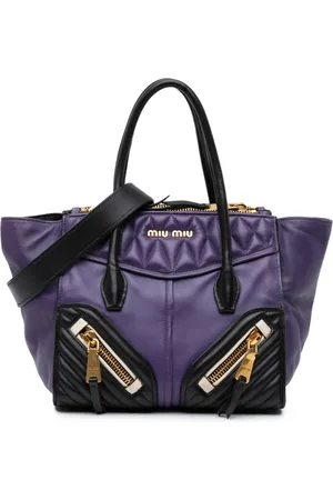 Miu Miu 2010-2024 kleine Biker Satchel-Tasche aus Nappaleder