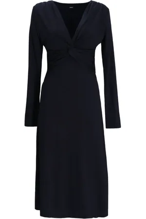 HUGO BOSS Midikleid mit Knotendetail