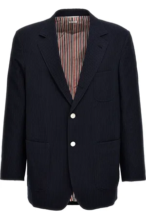 Thom Browne Gestreifter Seersucker-Blazer