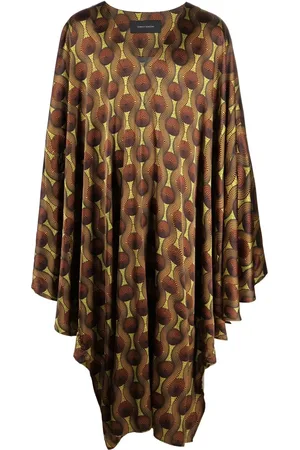 OZWALD BOATENG Seidenhemd mit geometrischem Print