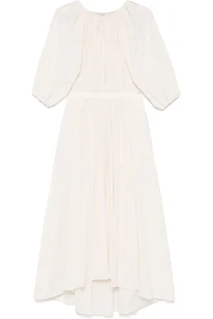 Serafini Maxikleid mit Puffärmeln