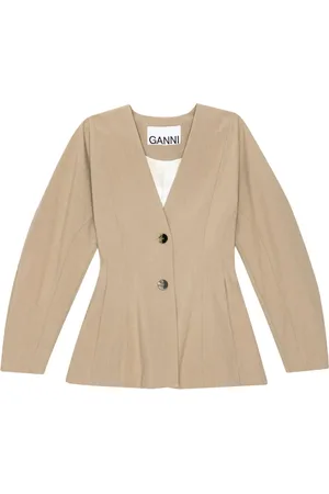 Ganni Blazer ohne Revers