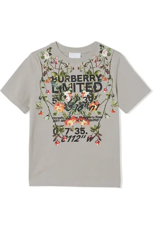 Burberry T-Shirt mit geblümtem Koordinaten-Print