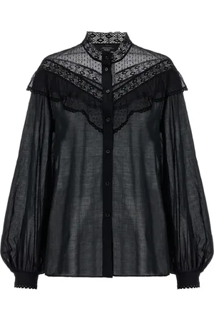 Max Mara Astice Bluse mit Spitzenbesatz