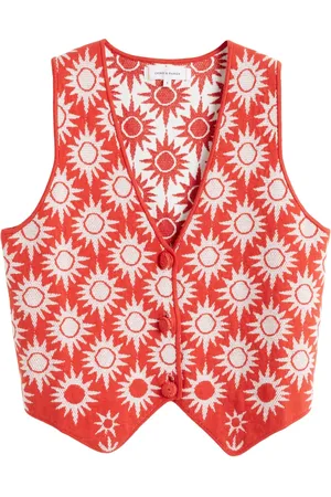 Chinti & Parker Weste mit Jacquardmuster