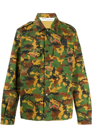OFF-WHITE Hemd mit Camouflage-Print