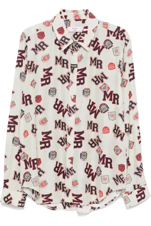 MARTINE ROSE Hemd mit Logo-Print
