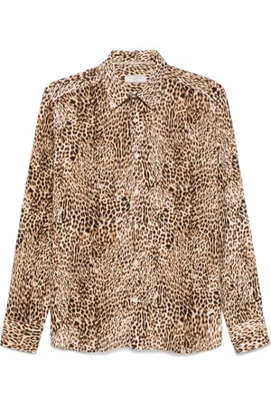 Tintoria Mattei Hemd mit Leoparden-Print