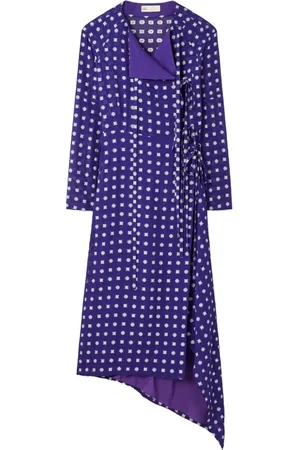 Tory Burch Gepunktetes Wickelkleid