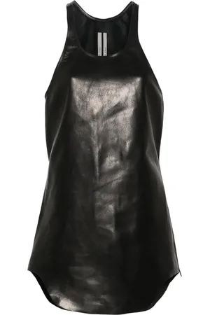 Rick Owens Top aus Leder