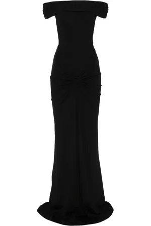 MOOS Schulterfreies Maxikleid