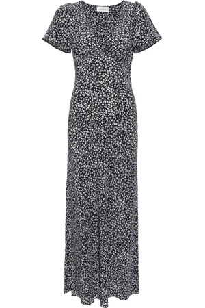 MATTEAU Seidenkleid mit Löwenzahn-Print