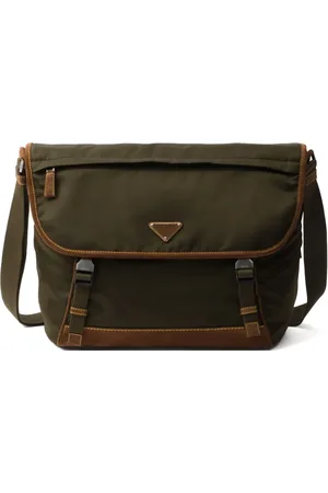 Prada Große Kuriertasche mit Triangel-Logo