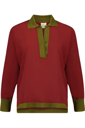 Paula Langarmshirt mit V-Ausschnitt
