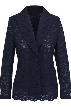 TALBOT RUNHOF Blazer mit Spitzeneinsätzen