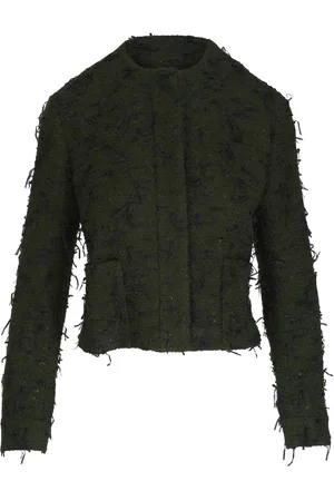 AKRIS Bouclé-Jacke mit Pailletten