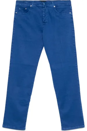 Kiton Hose mit Logo-Patch