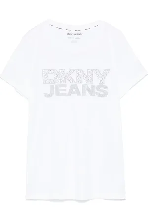 DKNY T-Shirt mit Nieten-Logo