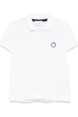 Trussardi Poloshirt mit Logo-Applikation
