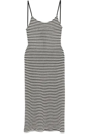 Emporio Armani Gestreiftes Midikleid
