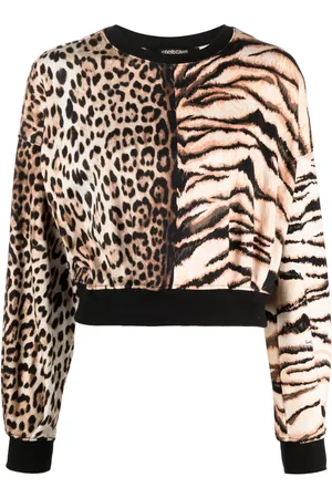 Roberto Cavalli Bluse mit Animal-Print