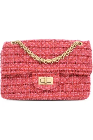 CHANEL 2019 mini Reissue 2.55 Single Flap 224 Umhängetasche aus Tweed
