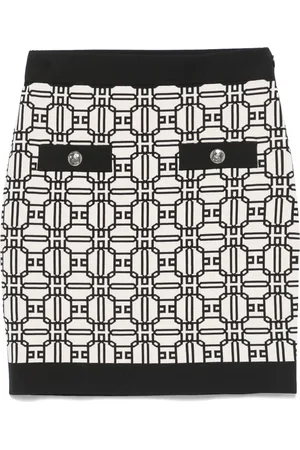 Elisabetta Franchi Minirock aus Logo-Jacquard