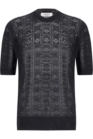 LANEUS T-Shirt in Pointelle-Strick