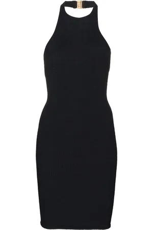 Hunza G Polly Seersucker-Minikleid mit Neckholder