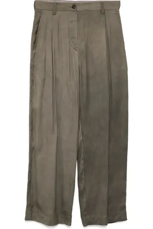 ZIGGY CHEN Collagierte Hose mit weitem Bein