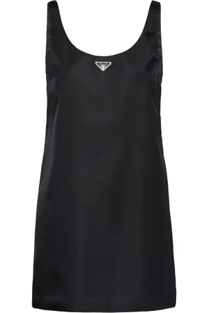 Prada Minikleid mit Logo-Schild