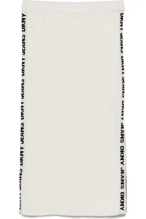 DKNY Midirock aus geripptem Strick
