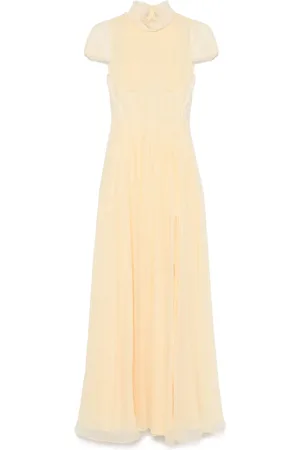 Alexander McQueen Chiffonkleid mit Falten