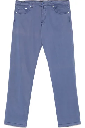 Kiton Hose mit Logo-Patch