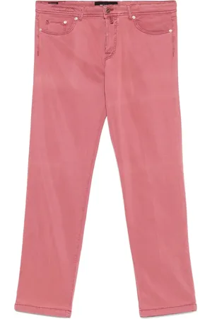 Kiton Hose mit Logo-Patch