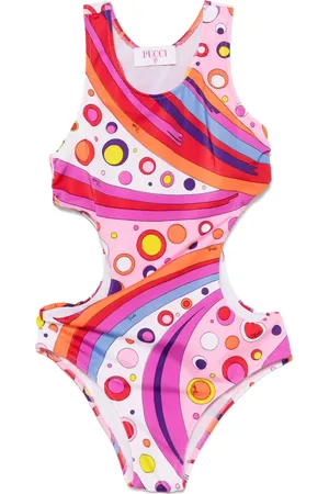 PUCCI Junior Badeanzug mit grafischem Print