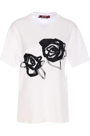 Max Mara T-Shirt mit Blumen-Print