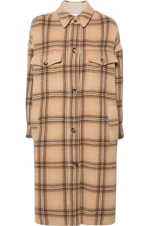 Isabel Marant Fontizia Midimantel mit Karomuster