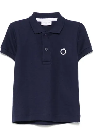 Trussardi Poloshirt mit Logo-Applikation