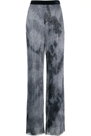 TALBOT RUNHOF Weite Hose im Metallic-Look