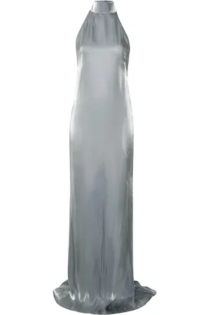 LAPOINTE Organza-Abendkleid im Metallic-Look
