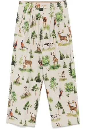 BLESS Bundfaltenhose mit Tiere-Print