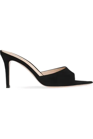Gianvito Rossi Elle Pantoletten aus Wildleder 85mm