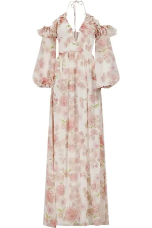 Giambattista Valli Neckholder-Kleid mit Blumen-Print