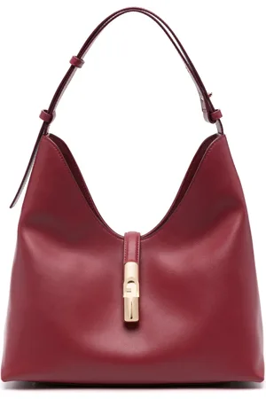 Furla Schultertasche mit Logo-Stempel