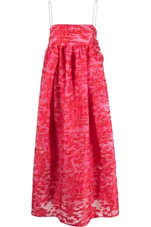 Cecilie Bahnsen Vilma Midikleid mit Blumenmuster