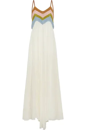 FORTE FORTE Gehäkeltes Midikleid mit Zickzackmuster